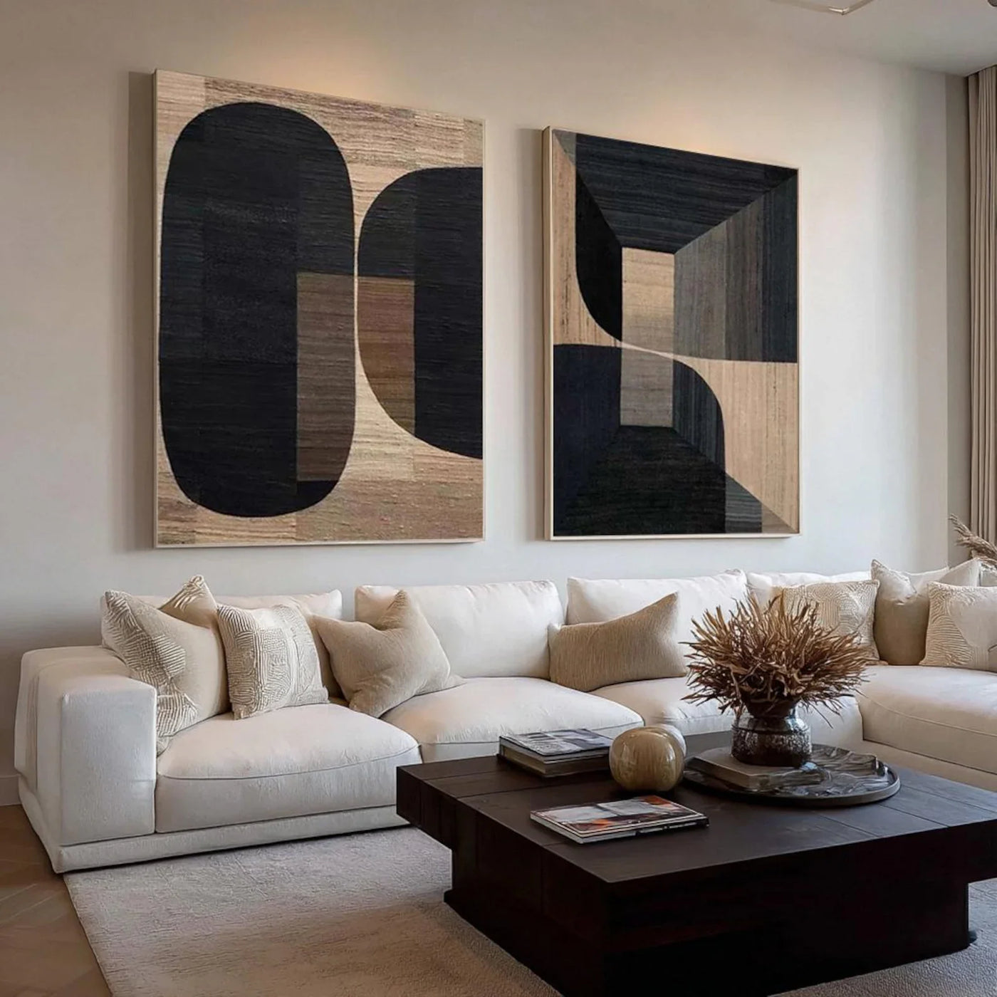 Bold Geometric Forms | Wood Texture