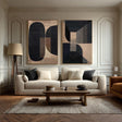 Bold Geometric Forms | Wood Texture