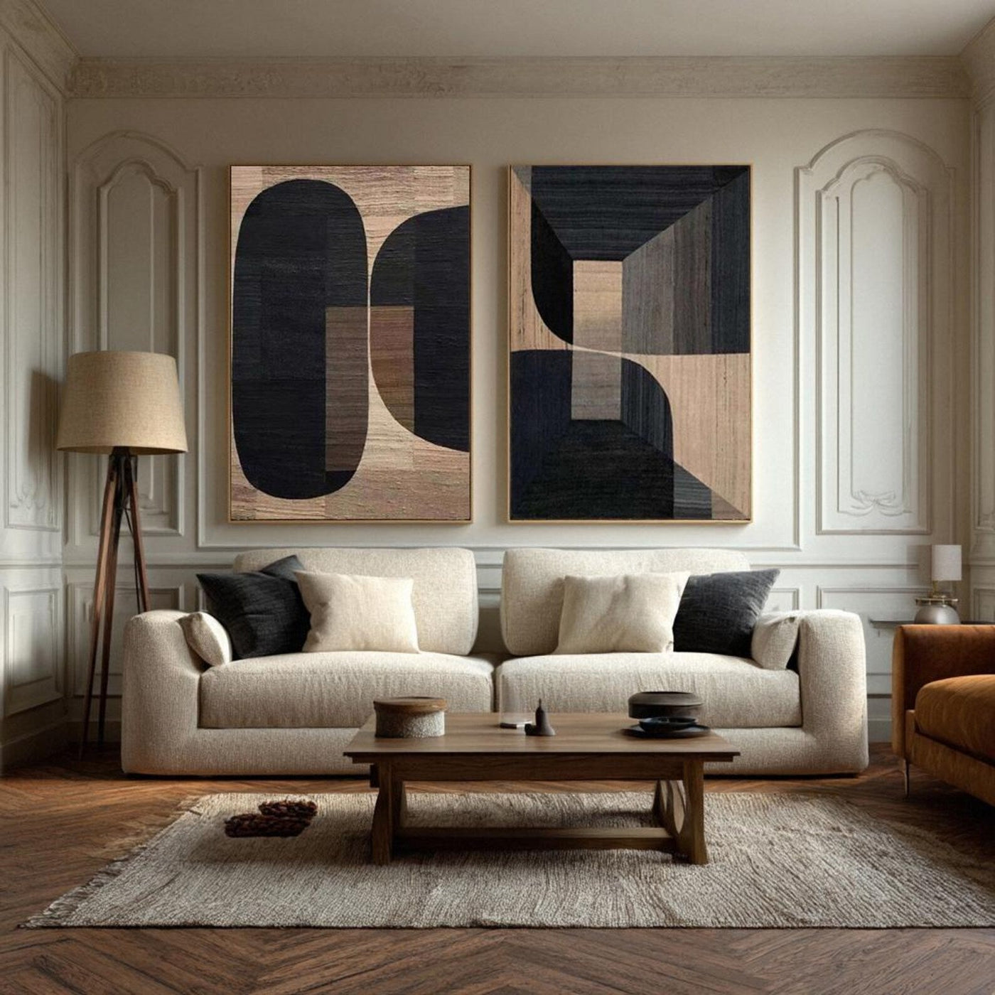 Bold Geometric Forms | Wood Texture