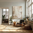 Textured Neutral Grandeur | Beige Mural