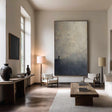 Textured Moody Landscape Abstract | Tranquil Luxe