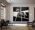 Geometric Equine Monochrome | Artistic Boldness