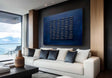 Textured Indigo Geometry | Elegant Depth