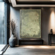 Textured Green Grandeur | Olive Mural