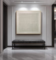 Textured Grid Sophistication | Neutral Weave