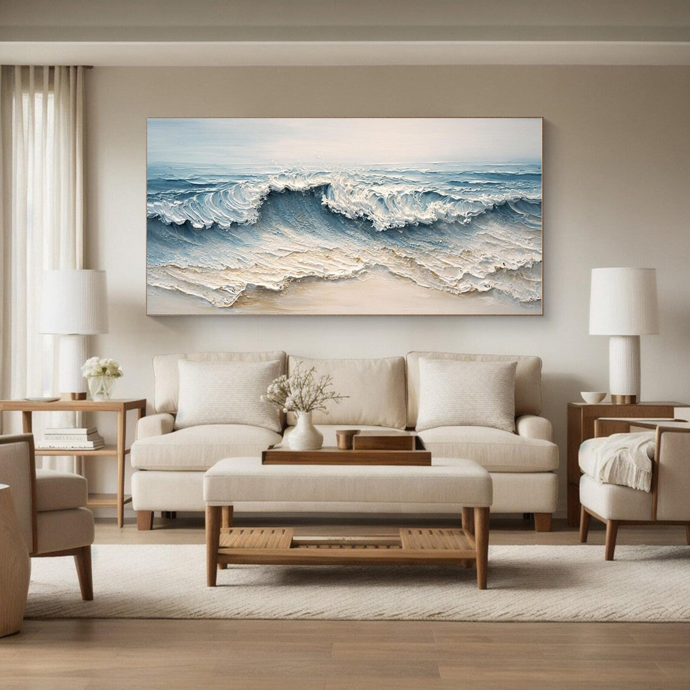 Textured Coastal Opulence | Blue Crest