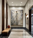 Ethereal Angelic Figures | Gray Duo