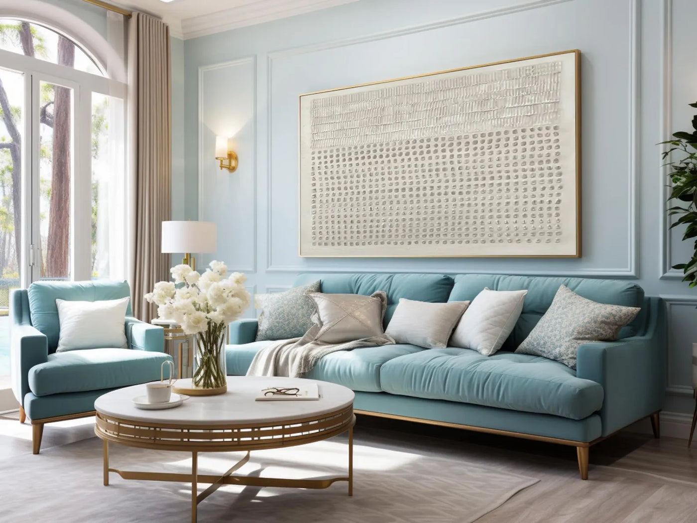 Textured Linear & Dot Art | Elevated Tranquility