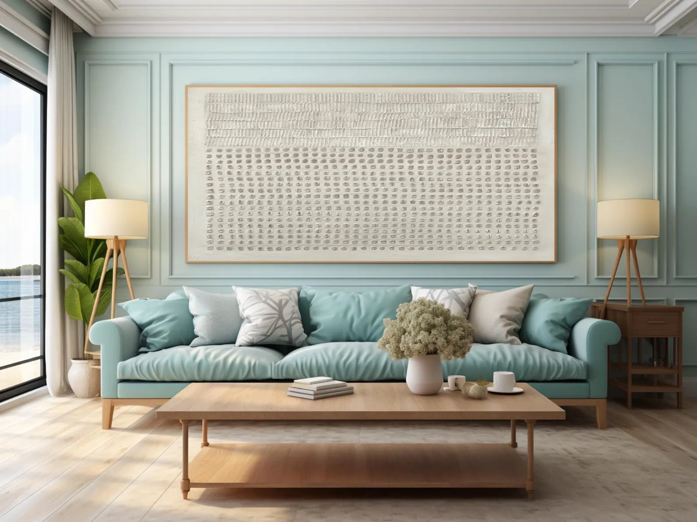 Textured Linear & Dot Art | Elevated Tranquility