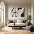 Minimalist Abstract Forms | Black White
