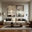 Distressed Abstract Panels | Earth Tones