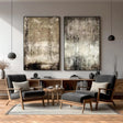 Distressed Abstract Panels | Earth Tones