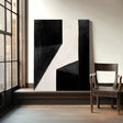 Geometric Black-White Art | Edgy Elegance