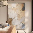 Textured Ginkgo Opulence | Linen Fans