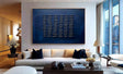 Textured Indigo Geometry | Elegant Depth