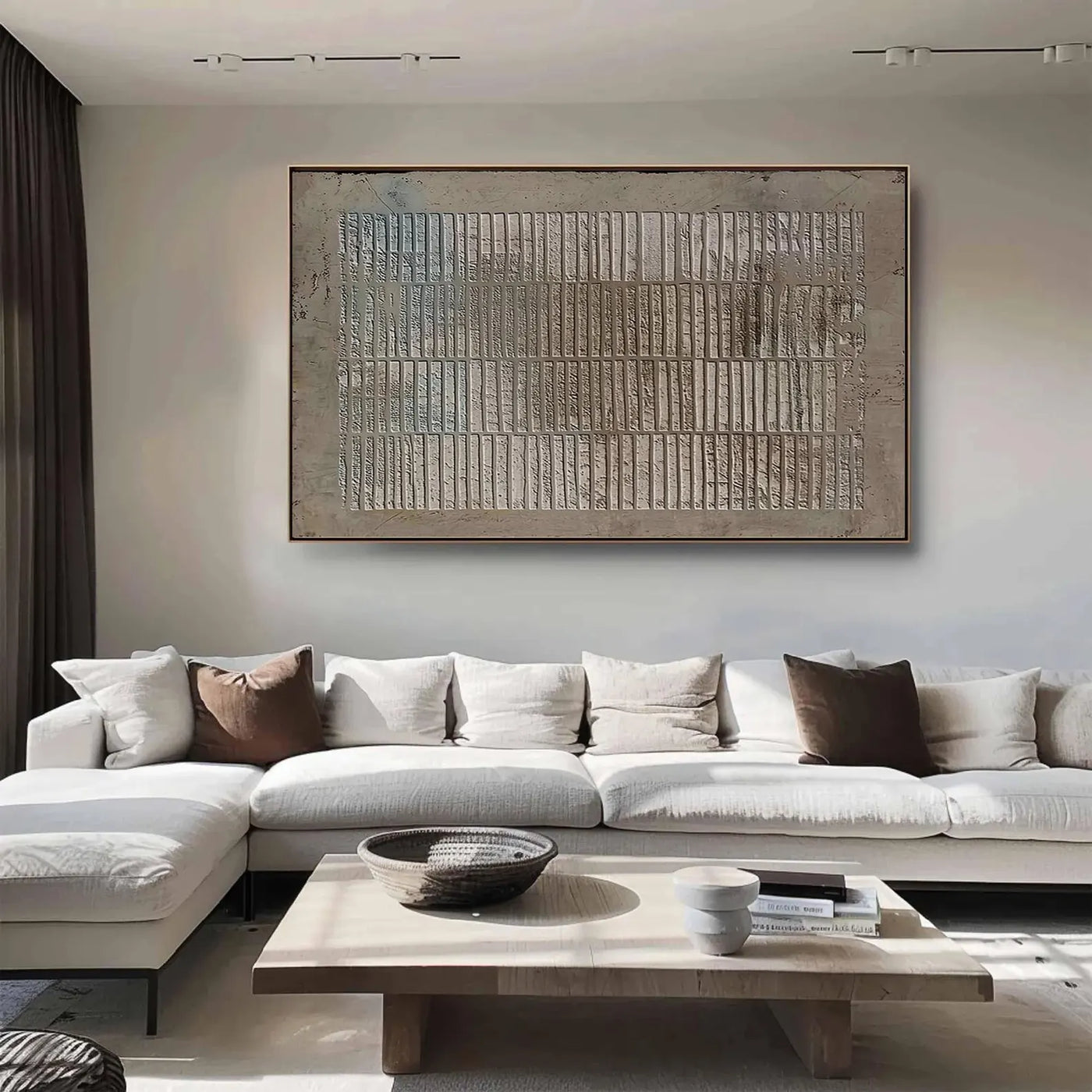Textured Linear Earth Tones | Polished Calm