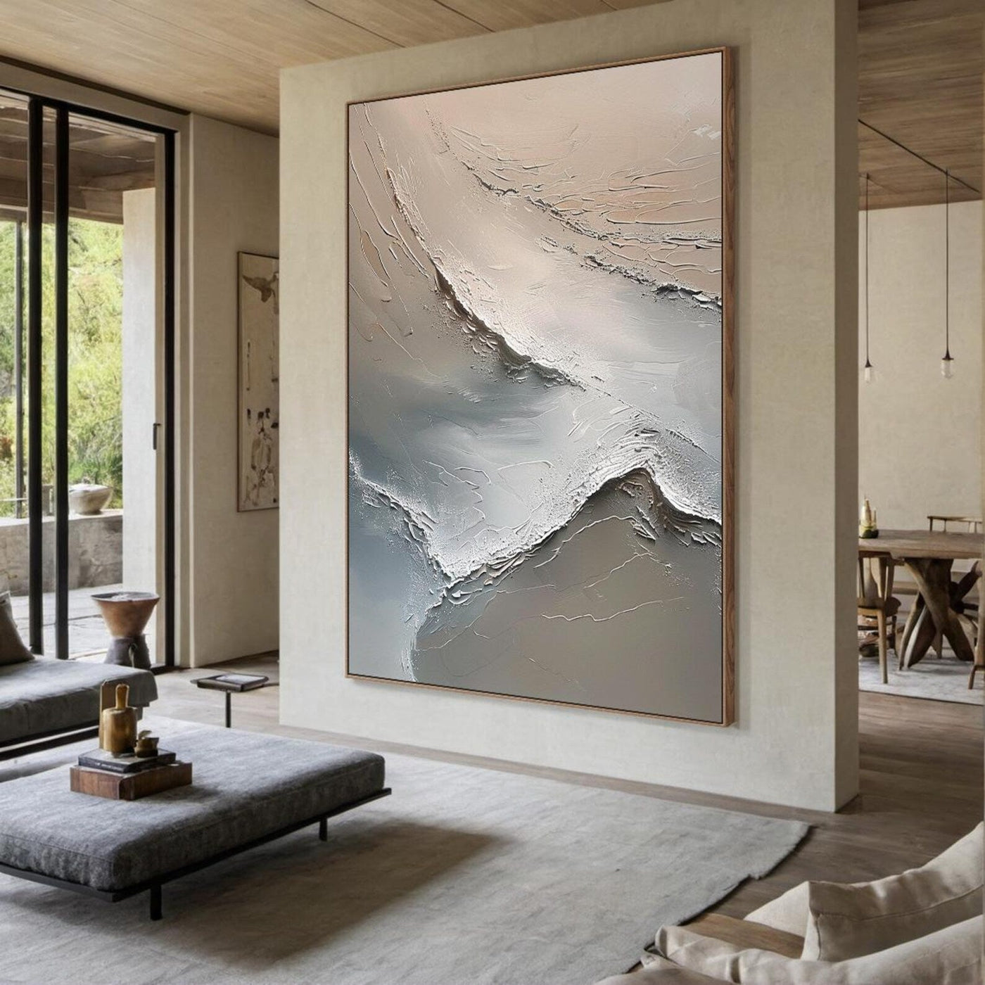 Textured Flowing Art | Subtle Elegance
