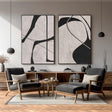 Minimalist Abstract Forms | Black White