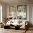 Distressed Abstract Panels | Earth Tones