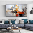 Textured Abstract Panels | Amber Hues