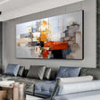 Textured Abstract Panels | Amber Hues