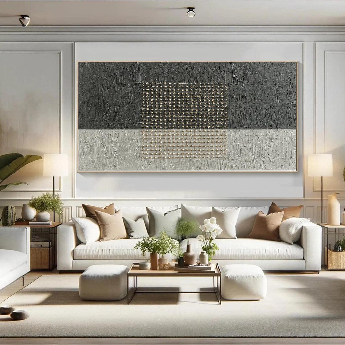 Textured  Abstract Art | Refined Serenity