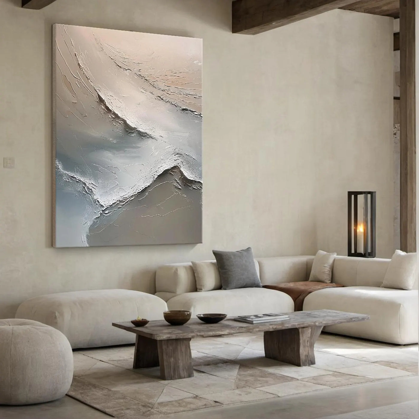 Textured Flowing Art | Subtle Elegance