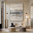 Textured Abstract Serenity | Beige Rhythm