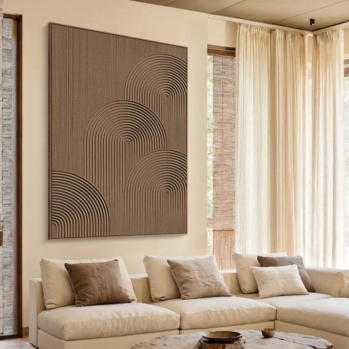 Textured Arch Opulence | Brown Rhythm