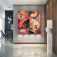 Textured Abstract Faces | Vibrant Hues