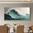 Textured Wave Opulence | Emerald Crest