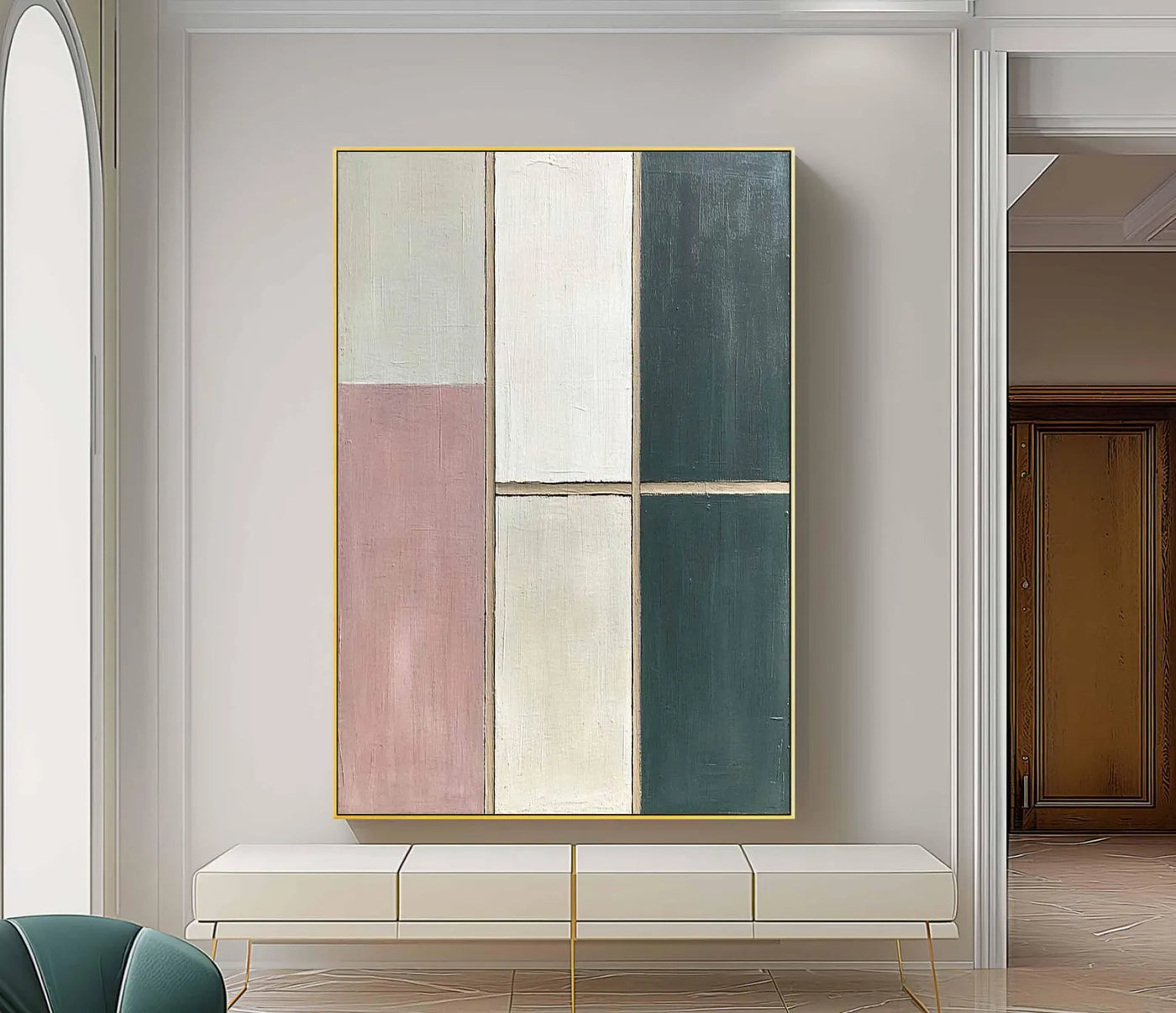 Textured Color Block Abstract | Chic Luxe