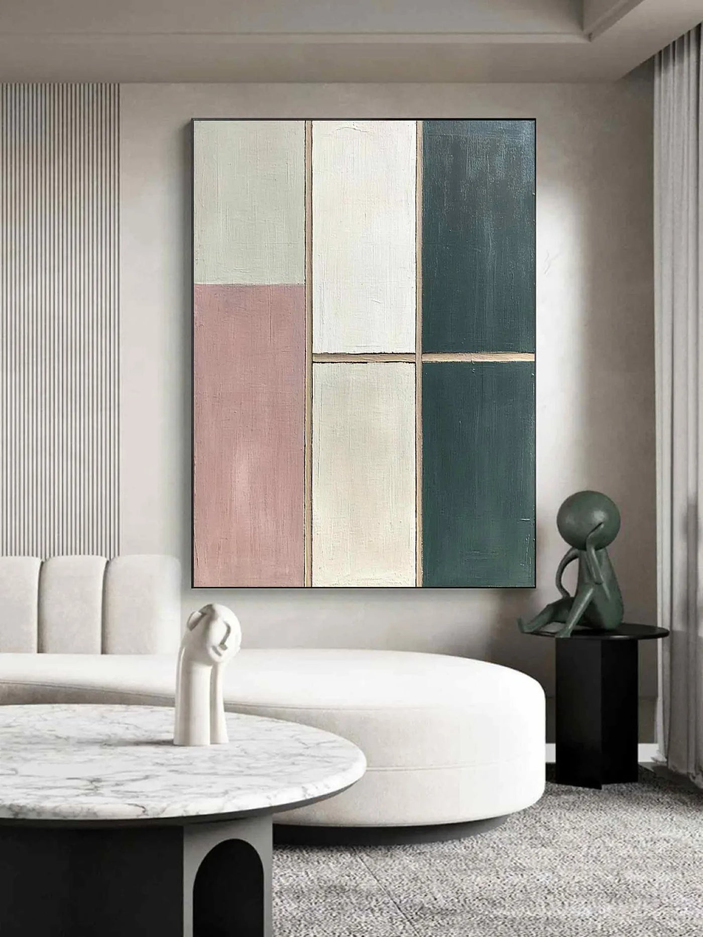 Textured Color Block Abstract | Chic Luxe