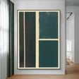 Textured Geometric Elegance | Teal Block