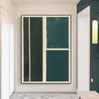 Textured Geometric Elegance | Teal Block