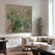 Textured Floral Whimsy | Green Beige