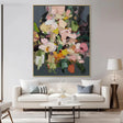 Textured Floral Vibrance | Pink Green