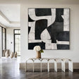 Textured Geometric Boldness | Black White