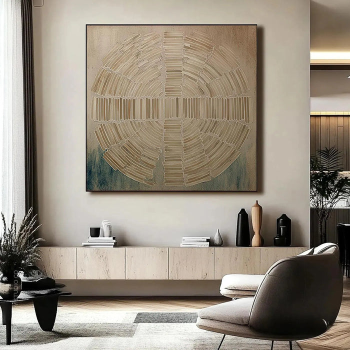 Textured Radial Art | Serene Balance