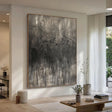Textured Monochrome Flow | Grey Drip