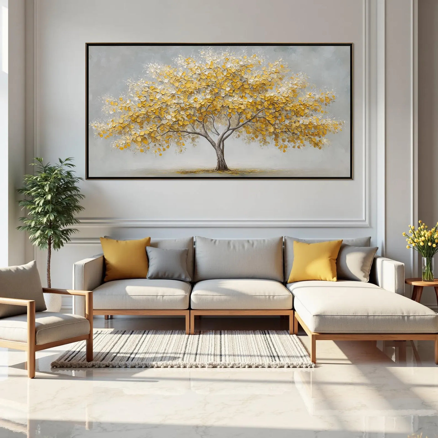 Textured Arbor Opulence | Golden Canopy