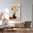 Textured Floral Serenity | Beige Bloom