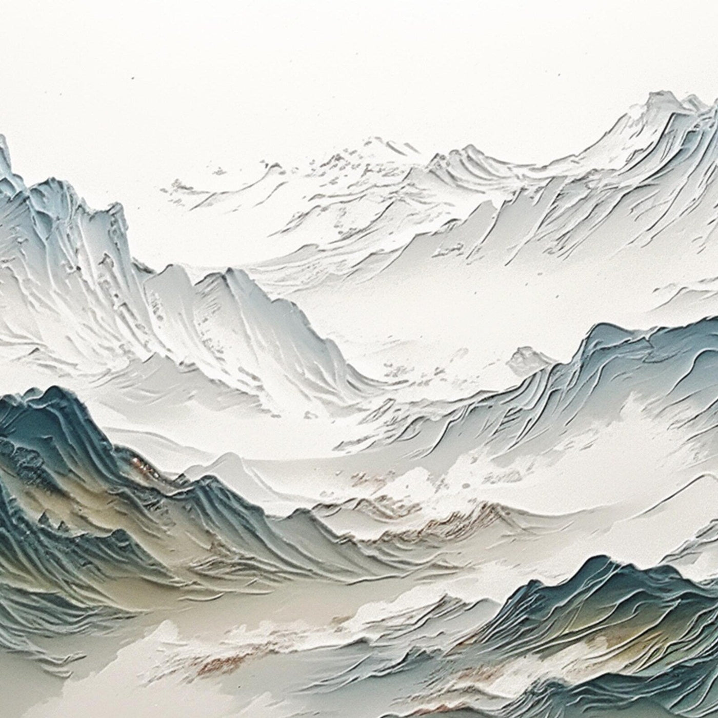 Textured Mountain Opulence | Azure Peaks