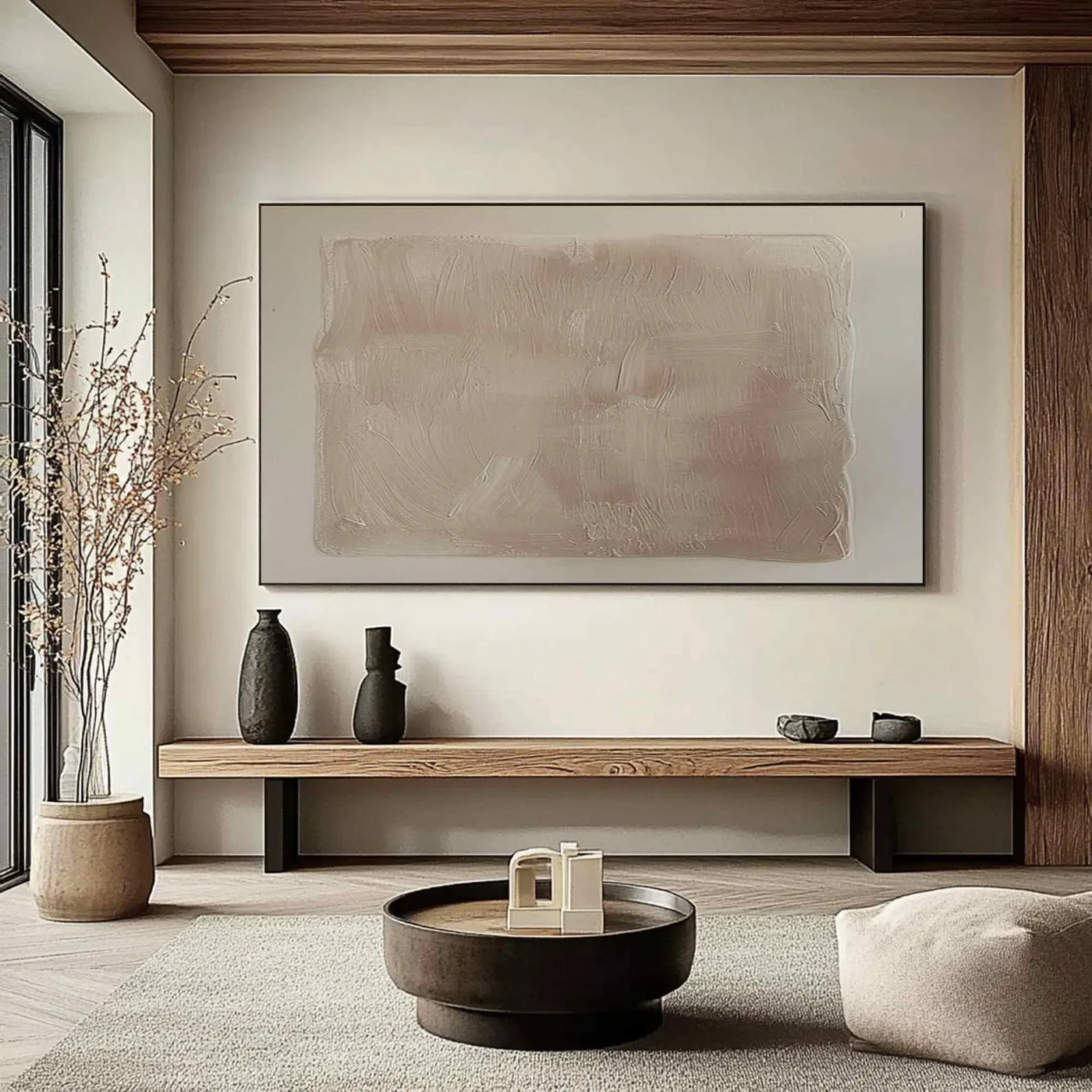 Textured Neutral-Tone Art | Serene Elegance