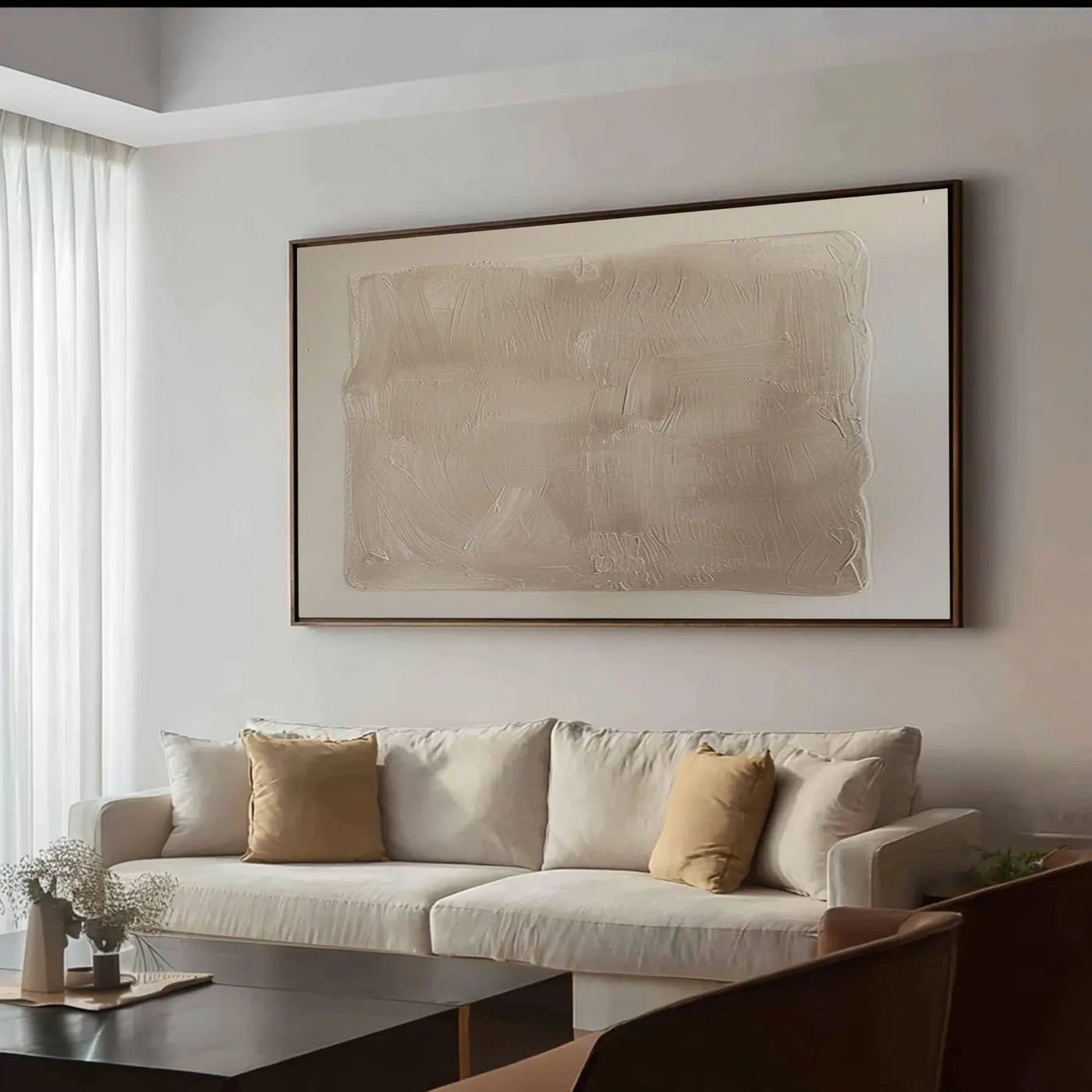 Textured Neutral-Tone Art | Serene Elegance