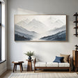 Textured Minimalist Mountain Art | Subtle Valleys Flow