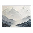 Textured Minimalist Mountain Art | Subtle Valleys Flow