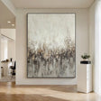 Textured Monochrome Drip | Silver Frost