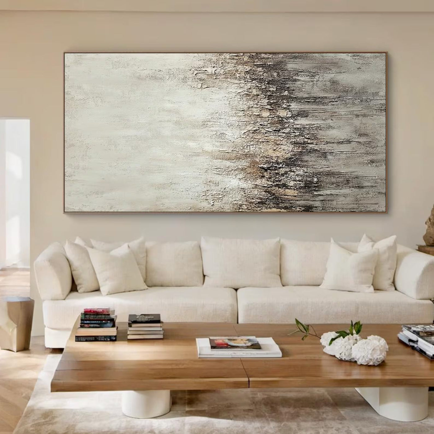 Textured Monochrome Drip | Silver Frost