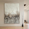 Textured Monochrome Drip | Silver Frost